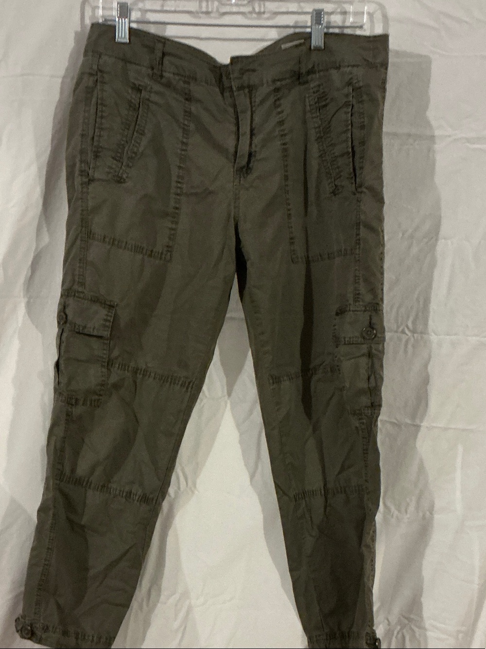 Joie Olive Cropped Cargo Pants